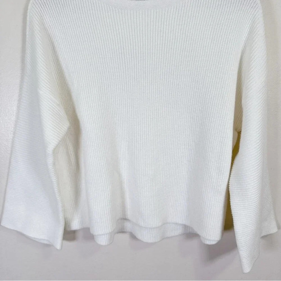 Princess Polly Laneway Pullover Sweater White Bell Sleeves - Picture 4 of 14